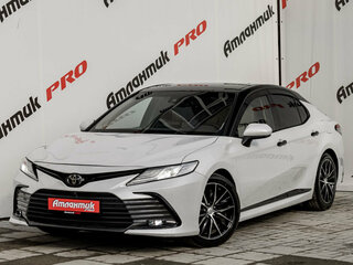 2022 Toyota Camry US Market VIII (XV70) Рестайлинг, белый, 3390000 рублей, вид 1