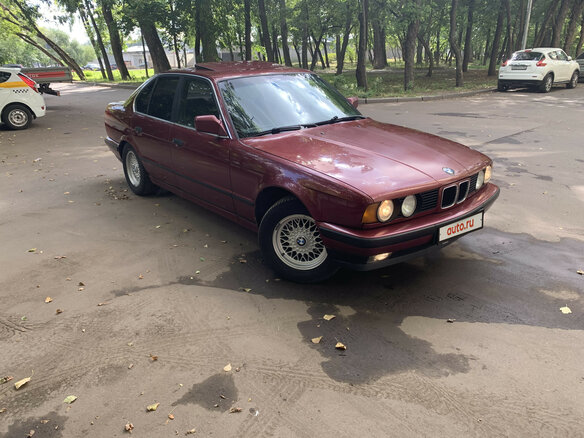 1990 BMW 5 серии 525i III (E34), красный - вид 10
