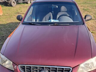 2008 Hyundai Accent ТагАЗ II, красный, 380000 рублей, вид 1