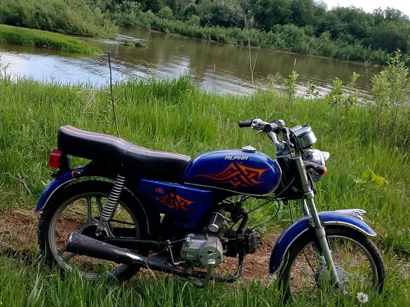 2013 Мотоальфа A1, синий, 30000 рублей
