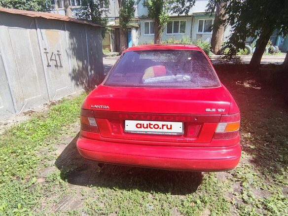 1991 Hyundai Lantra I, красный, 150000 рублей - вид 5