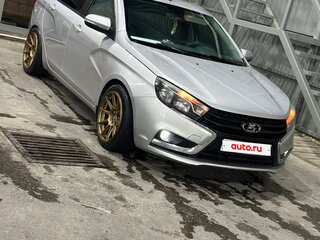 2016 Lada (ВАЗ) Vesta I, серебристый, 850000 рублей, вид 3
