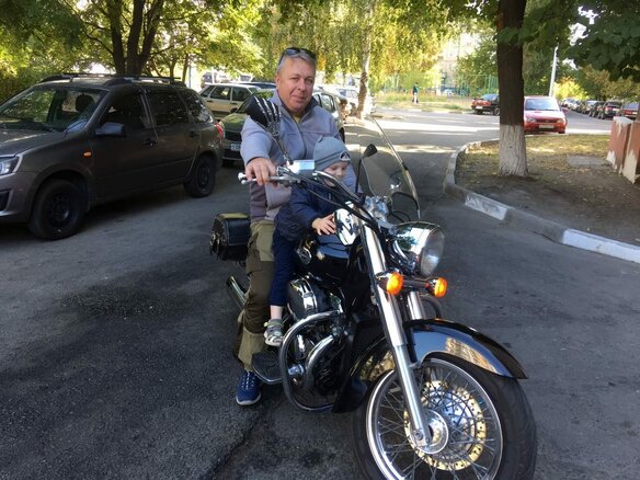 2001 Honda Shadow 400, чёрный, 475000 рублей