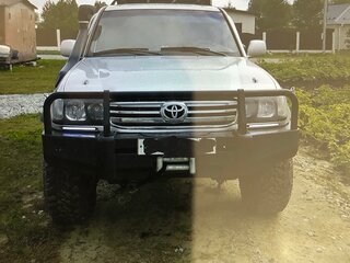 1998 Toyota Land Cruiser 105 100 Series, серебристый, 3550000 рублей, вид 2