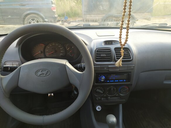 2006 Hyundai Accent ТагАЗ II, чёрный