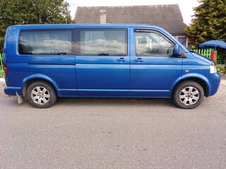 2004 Volkswagen Transporter Long T5, синий, 802069 рублей, вид 4