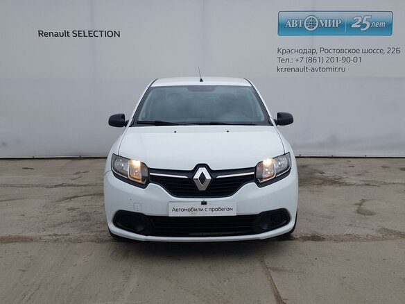 2018 Renault Logan II, белый - вид 1