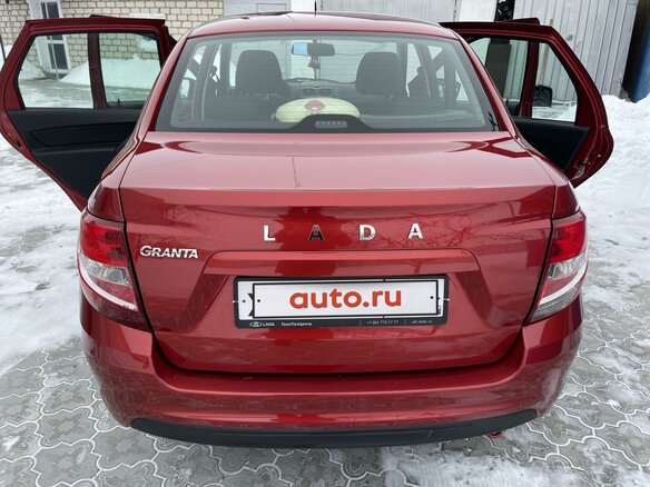2020 Lada (ВАЗ) Granta I Рестайлинг, красный, 750000 рублей - вид 3
