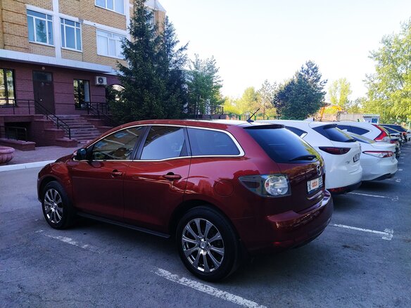 2011 Mazda CX-7 I Рестайлинг, красный, 1300000 рублей - вид 8