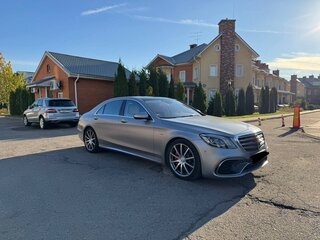 2017 Mercedes-Benz S-Класс AMG 63 AMG Long III (W222, C217) Рестайлинг, серебристый, 7800000 рублей, вид 3