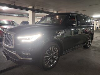 2021 Infiniti QX80 I Рестайлинг 3, чёрный, 8700000 рублей, вид 2
