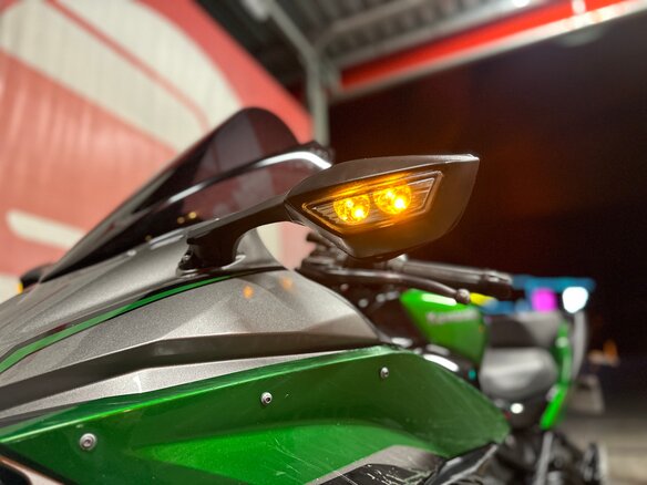 2020 Kawasaki Ninja H2 SX, зелёный, 1200000 рублей - вид 10