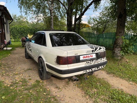1991 Audi 100 IV (C4), белый, 275000 рублей - вид 3