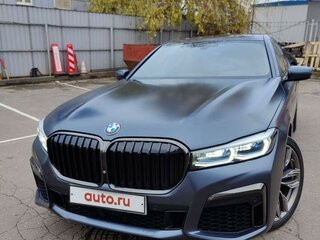 2019 BMW 7 серии 730d xDrive VI (G11/G12) Рестайлинг, синий, 9200000 рублей, вид 2