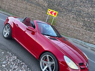 2004 Mercedes-Benz SLK-Класс 200 II (R171), красный, 1550000 рублей, вид 3