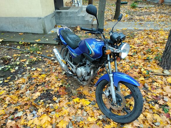 2009 Yamaha YBR125, синий - вид 2