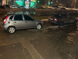2007 Lada (ВАЗ) Kalina I, серый, 285000 рублей, вид 2