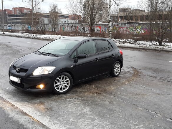2008 Toyota Auris I, чёрный