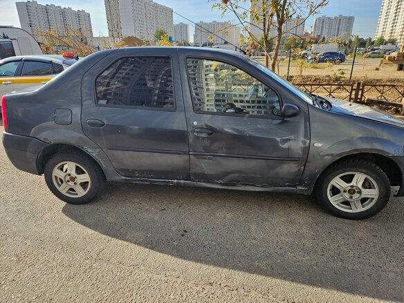 2006 Renault Logan I, серый, 175000 рублей - вид 2