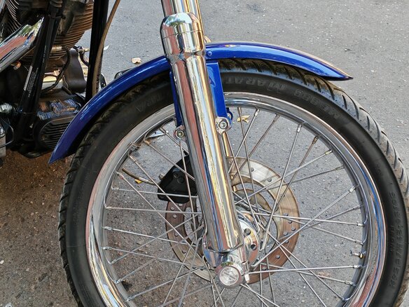 2007 Harley-Davidson Softail Custom, синий, 1100000 рублей - вид 7