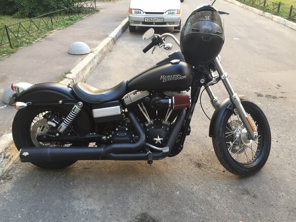 2012 Harley-Davidson Street Bob, чёрный - вид 6