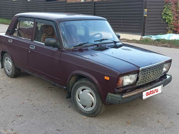 2007 Lada (ВАЗ) 2107, пурпурный, 170000 рублей - вид 2