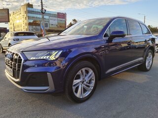 2021 Audi Q7 45 TDI II (4M) Рестайлинг, синий, 7250000 рублей, вид 5