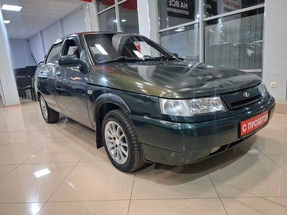2002 Lada (ВАЗ) 2110, зелёный, 89000 рублей - вид 8