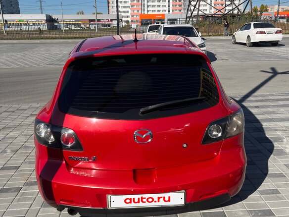 2006 Mazda 3 I (BK), красный - вид 2