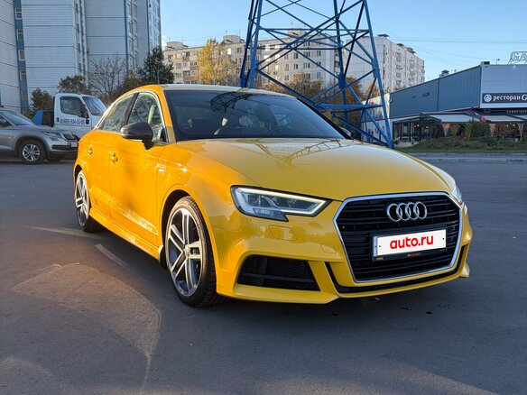 2016 Audi A3 III (8V) Рестайлинг, жёлтый - вид 1