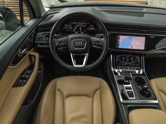 2023 Audi Q7 45 TFSI II (4M) Рестайлинг, синий, 7111111 рублей - вид 18