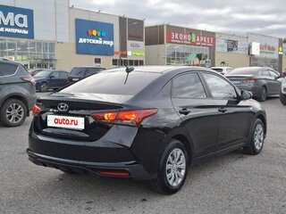 2021 Hyundai Solaris II Рестайлинг, чёрный, 1695000 рублей, вид 4