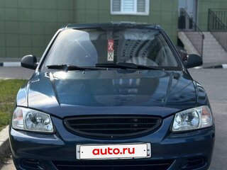 2007 Hyundai Accent ТагАЗ II, синий, 400000 рублей, вид 2