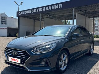 2017 Hyundai Sonata VII (LF) Рестайлинг, серый, 1550000 рублей, вид 2