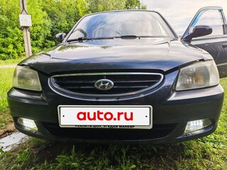 2009 Hyundai Accent ТагАЗ II, чёрный, 390000 рублей, вид 1