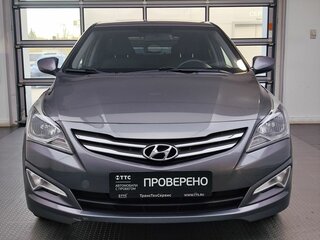 2014 Hyundai Solaris I Рестайлинг, серый, 940000 рублей, вид 2