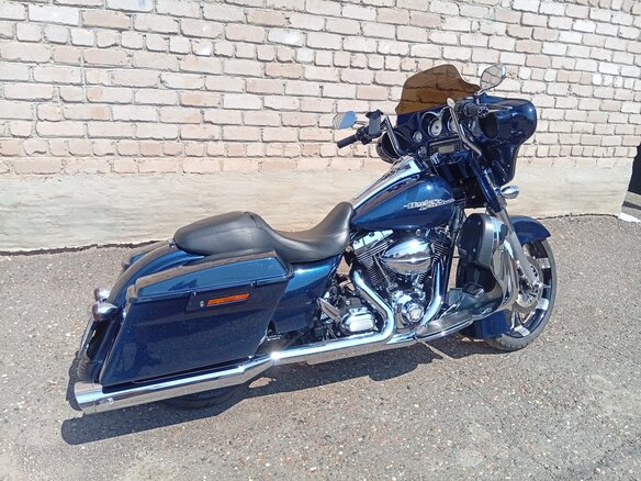 2012 Harley-Davidson Street Glide, синий, 1100000 рублей - вид 14
