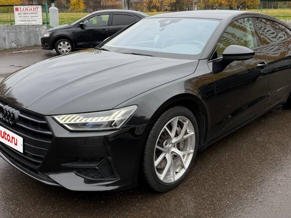 2018 Audi A7 55 TFSI II (4K), чёрный, 3910000 рублей