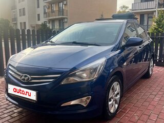2016 Hyundai Solaris I Рестайлинг, синий, 920000 рублей, вид 1
