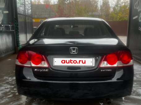 2007 Honda Civic VIII, чёрный, вид 3