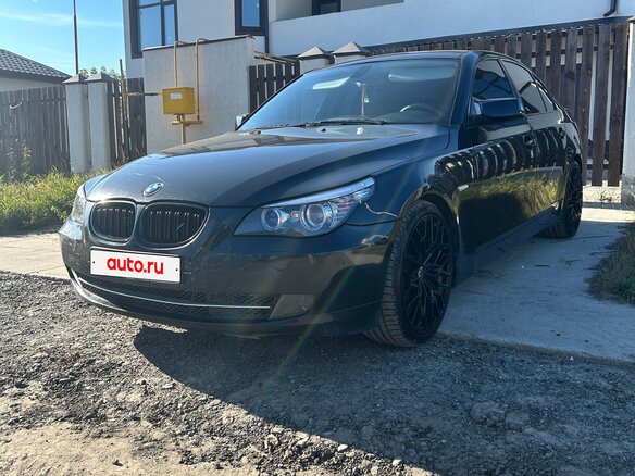2008 BMW 5 серии 525i V (E60/E61) Рестайлинг, чёрный, 1300000 рублей - вид 7