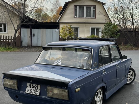 2007 Lada (ВАЗ) 2107, синий, 175000 рублей - вид 9