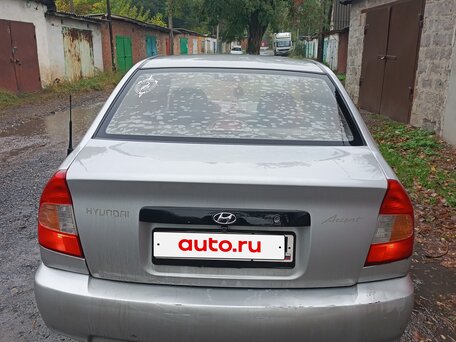 2003 Hyundai Accent ТагАЗ II, серебристый, 275000 рублей, вид 5
