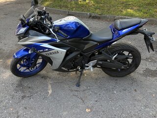 2016 Yamaha YZF-R3, синий, 380000 рублей, вид 3