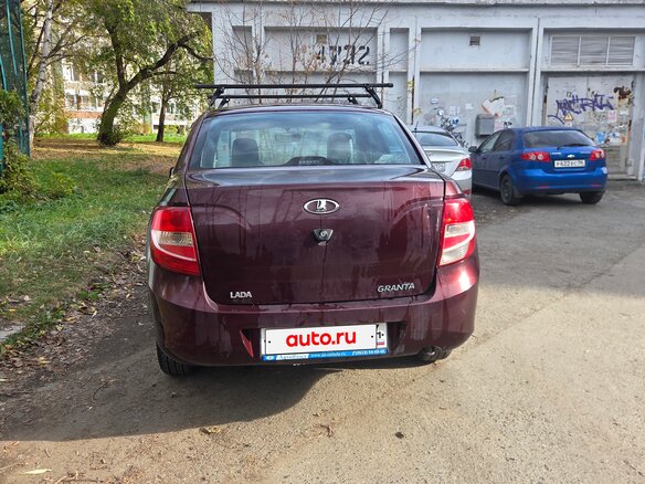 2014 Lada (ВАЗ) Granta I, пурпурный, 350000 рублей - вид 2
