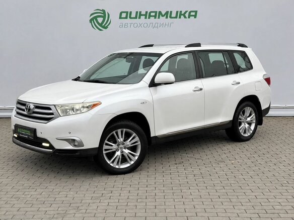 2010 Toyota Highlander II (XU40) Рестайлинг, белый, 1690000 рублей
