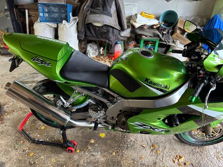 2004 Kawasaki ZX-9R Ninja, зелёный, 430000 рублей, вид 5