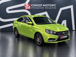 2016 Lada (ВАЗ) Vesta I, зелёный, 779900 рублей, вид 1