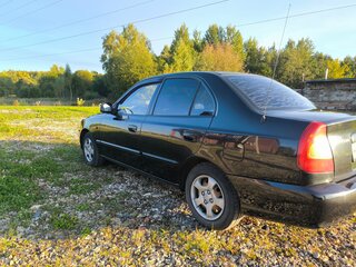 2008 Hyundai Accent ТагАЗ II, чёрный, 450000 рублей, вид 3