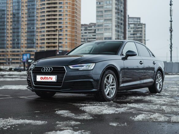 2017 Audi A4 V (B9), чёрный